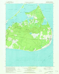 Siasconset, Massachusetts 1972 (1973) USGS Old Topo Map Reprint 7x7 MA Quad 350568