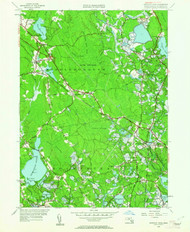 Snipatuit Pond, Massachusetts 1949 (1962) USGS Old Topo Map Reprint 7x7 MA Quad 350571