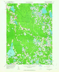 Snipatuit Pond, Massachusetts 1962 (1963) USGS Old Topo Map Reprint 7x7 MA Quad 350575
