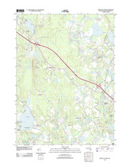 Snipatuit Pond, Massachusetts 2012 () USGS Old Topo Map Reprint 7x7 MA Quad