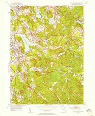 South Groveland, Massachusetts 1952 (1958) USGS Old Topo Map Reprint 7x7 MA Quad 350581