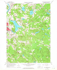 South Groveland, Massachusetts 1966 (1968) USGS Old Topo Map Reprint 7x7 MA Quad 350583