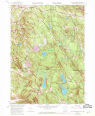 South Sandisfield, Massachusetts 1958 (1971) USGS Old Topo Map Reprint 7x7 MA Quad 350589
