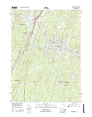 Southbridge, Massachusetts 2015 () USGS Old Topo Map Reprint 7x7 MA Quad