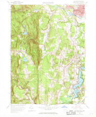 Southwick, Massachusetts 1958 (1969) USGS Old Topo Map Reprint 7x7 MA Quad 350603