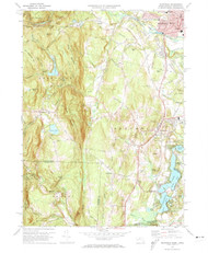 Southwick, Massachusetts 1972 (1974) USGS Old Topo Map Reprint 7x7 MA Quad 350605