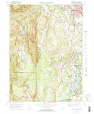 Southwick, Massachusetts 1972 (1978) USGS Old Topo Map Reprint 7x7 MA Quad 350606