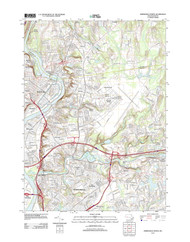 Springfield North, Massachusetts 2012 () USGS Old Topo Map Reprint 7x7 MA Quad