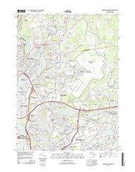 Springfield North, Massachusetts 2015 () USGS Old Topo Map Reprint 7x7 MA Quad
