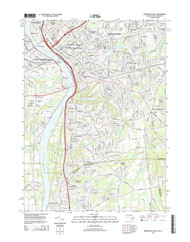 Springfield South, Massachusetts 2015 () USGS Old Topo Map Reprint 7x7 MA Quad
