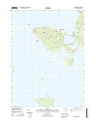 Squibnocket, Massachusetts 2015 () USGS Old Topo Map Reprint 7x7 MA Quad
