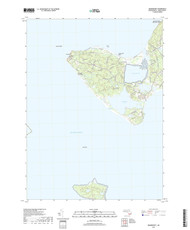 Squibnocket, Massachusetts 2018 () USGS Old Topo Map Reprint 7x7 MA Quad