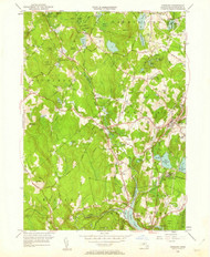 Sterling, Massachusetts 1950 (1962) USGS Old Topo Map Reprint 7x7 MA Quad 350624