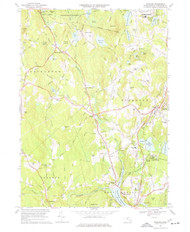 Sterling, Massachusetts 1968 (1977) USGS Old Topo Map Reprint 7x7 MA Quad 350626