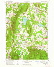 Stockbridge, Massachusetts 1959 (1962) USGS Old Topo Map Reprint 7x7 MA Quad 350629