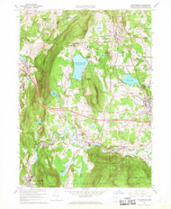 Stockbridge, Massachusetts 1959 (1968) USGS Old Topo Map Reprint 7x7 MA Quad 350630