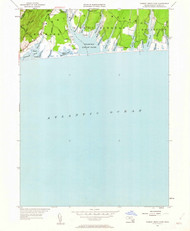 Tisbury Great Pond, Massachusetts 1951 (1962) USGS Old Topo Map Reprint 7x7 MA Quad 350638