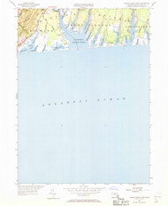 Tisbury Great Pond, Massachusetts 1951 (1970) USGS Old Topo Map Reprint 7x7 MA Quad 350640