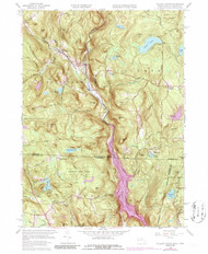 Tolland Center, Massachusetts 1958 (1986) USGS Old Topo Map Reprint 7x7 MA Quad 350644