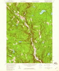 Tolland Center, Massachusetts 1958 (1959) USGS Old Topo Map Reprint 7x7 MA Quad 350645