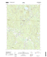 Townsend, Massachusetts 2018 () USGS Old Topo Map Reprint 7x7 MA Quad