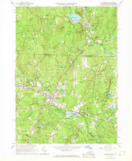 Townsend, Massachusetts 1965 (1967) USGS Old Topo Map Reprint 7x7 MA Quad 350651