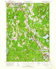 Tyngsboro, New Hampshire 1950 (1961) USGS Old Topo Map Reprint 7x7 MA Quad 350656