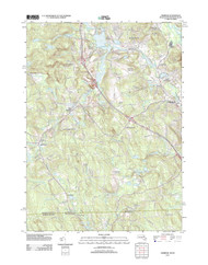 Uxbridge, Massachusetts 2012 () USGS Old Topo Map Reprint 7x7 MA Quad