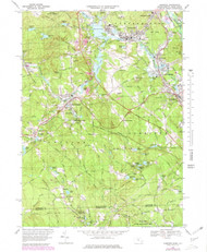 Uxbridge, Massachusetts 1969 (1979) USGS Old Topo Map Reprint 7x7 MA Quad 350662