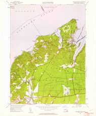 Vineyard Haven, Massachusetts 1951 (1961) USGS Old Topo Map Reprint 7x7 MA Quad 350663