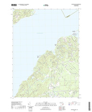 Vineyard Haven, Massachusetts 2018 () USGS Old Topo Map Reprint 7x7 MA Quad