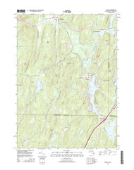 Wales, Massachusetts 2015 () USGS Old Topo Map Reprint 7x7 MA Quad