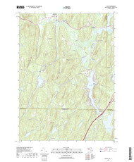 Wales, Massachusetts 2018 () USGS Old Topo Map Reprint 7x7 MA Quad