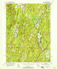 Wales, Massachusetts 1952 (1958) USGS Old Topo Map Reprint 7x7 MA Quad 350671