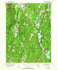 Wales, Massachusetts 1952 (1964) USGS Old Topo Map Reprint 7x7 MA Quad 350672