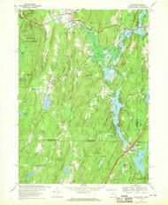 Wales, Massachusetts 1967 (1970) USGS Old Topo Map Reprint 7x7 MA Quad 350673