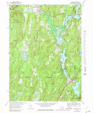 Wales, Massachusetts 1967 (1979) USGS Old Topo Map Reprint 7x7 MA Quad 350675