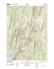 Ware, Massachusetts 2012 () USGS Old Topo Map Reprint 7x7 MA Quad