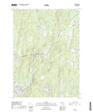 Ware, Massachusetts 2018 () USGS Old Topo Map Reprint 7x7 MA Quad