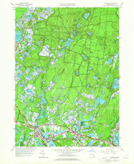 Wareham, Massachusetts 1957 (1965) USGS Old Topo Map Reprint 7x7 MA Quad 350681