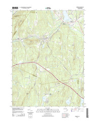 Warren, Massachusetts 2015 () USGS Old Topo Map Reprint 7x7 MA Quad