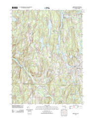 Webster, Massachusetts 2012 () USGS Old Topo Map Reprint 7x7 MA Quad