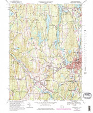 Webster, Massachusetts 1969 (1979) USGS Old Topo Map Reprint 7x7 MA Quad 350686