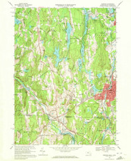 Webster, Massachusetts 1969 (1972) USGS Old Topo Map Reprint 7x7 MA Quad 350689