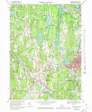Webster, Massachusetts 1969 (1979) USGS Old Topo Map Reprint 7x7 MA Quad 350690