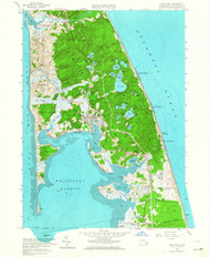Wellfleet, Massachusetts 1958 (1964) USGS Old Topo Map Reprint 7x7 MA Quad 350693