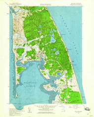 Wellfleet, Massachusetts 1958 (1960) USGS Old Topo Map Reprint 7x7 MA Quad 350694