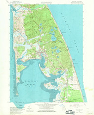 Wellfleet, Massachusetts 1958 (1971) USGS Old Topo Map Reprint 7x7 MA Quad 350695