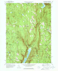 West Granville, Massachusetts 1971 (1977) USGS Old Topo Map Reprint 7x7 MA Quad 350700