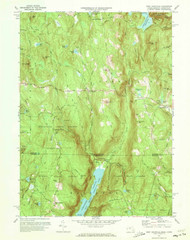 West Granville, Massachusetts 1971 (1973) USGS Old Topo Map Reprint 7x7 MA Quad 350701